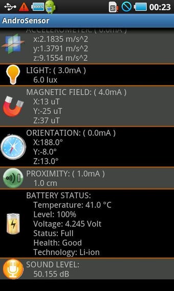 Image 2 for AndroSensor