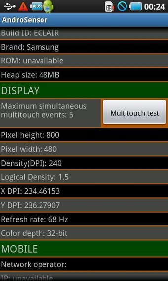Image 1 for AndroSensor