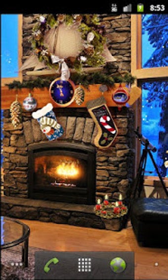 Imagen 1 para Christmas Fireplace LWP