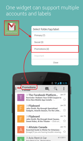 Image 2 for Unread Badge (for Gmail)