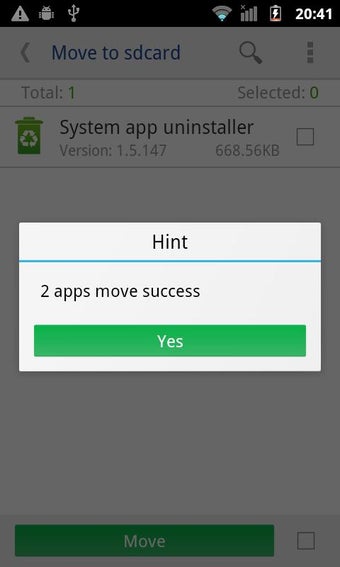 Imagen 2 para Move app to SD card