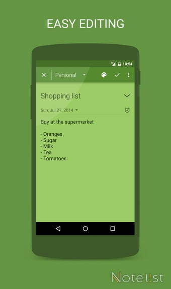 Imagen 0 para Note List
