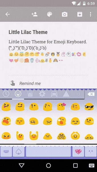 Imagen 0 para Little Lilac EmojiKey boa…