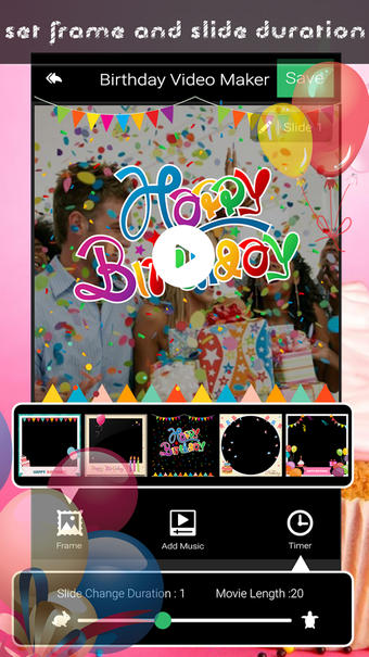 Image 1 for Birthday Video Maker