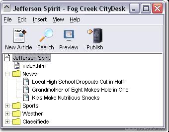 Image 0 for CityDesk Starter Edition