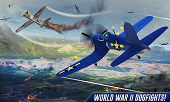 Imagen 2 para WW2 War Plane Dog Fight A…