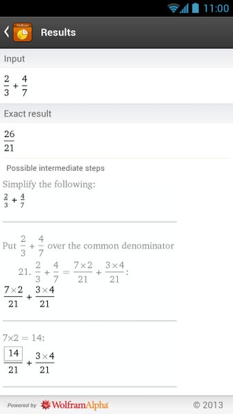 Imagen 1 para Fractions Reference App