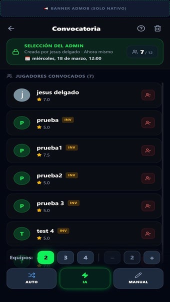 Imagen 0 para TeamFair - Hacer equipos