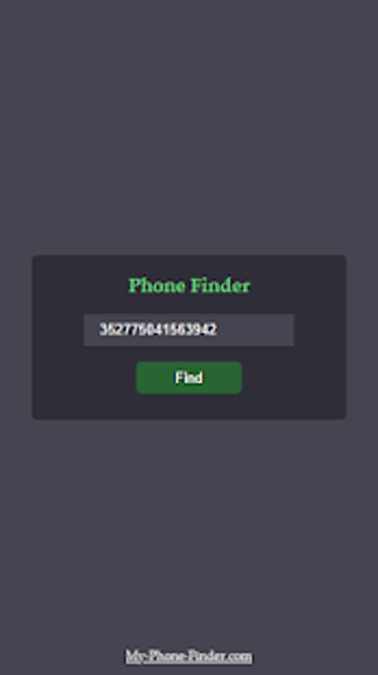 Imagen 1 para Find my phone - IMEI Trac…