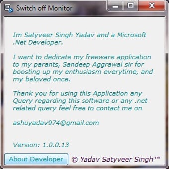 Image 0 for Switch off Monitor