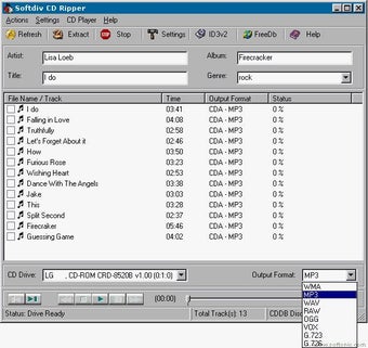 Imagen 0 para Softdiv CD Ripper