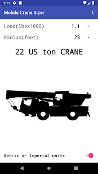 Image 1 for Mobile Crane Sizer