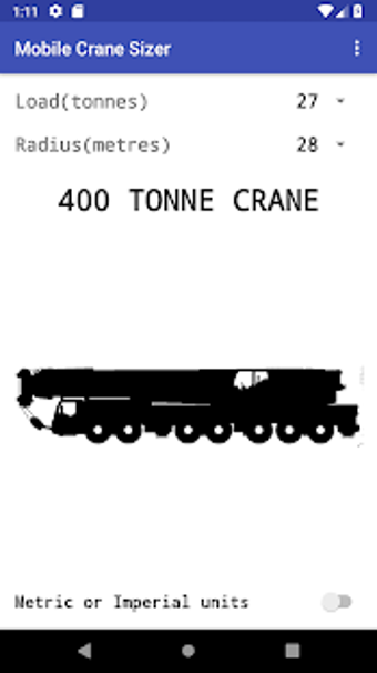 Imagen 2 para Mobile Crane Sizer