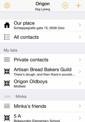 Image 0 for Origon - Shared contact l…