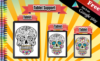 Imagen 2 para Adult Coloring Sugar Skul…