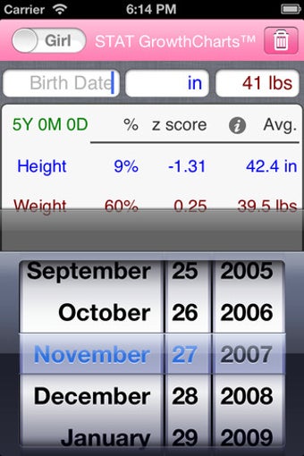 Image 6 for STAT GrowthCharts Lite