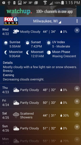 Imagen 1 para FOX6 Storm Center Milwauk…
