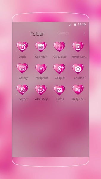 Image 0 for Pink Heart Love Theme