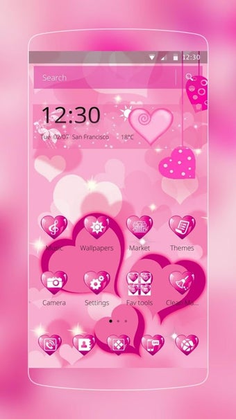 Image 1 for Pink Heart Love Theme