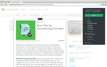Image 1 for Evernote Web Clipper
