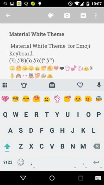 Imagen 0 para Material White Emoji Keyb…
