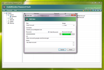 Imagen 4 para CodeWonders Password Vaul…