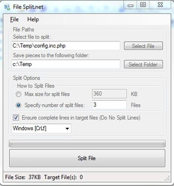 Imagen 0 para FileSplit.NET