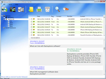 Image 0 for Backuptrans Android SMS t…