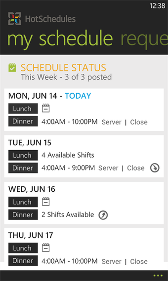 Image 3 for HotSchedules for Windows …