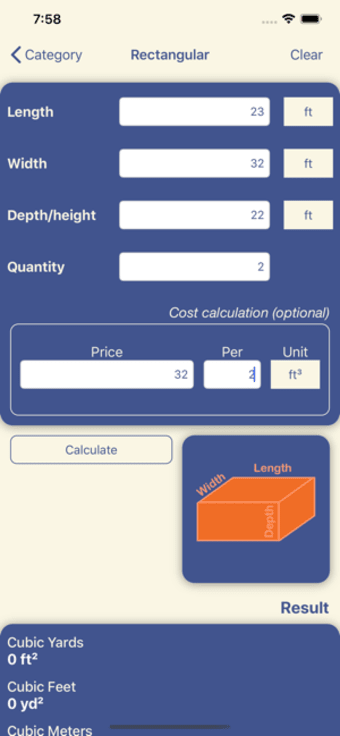 Image 2 for Cubic yards calculator + …