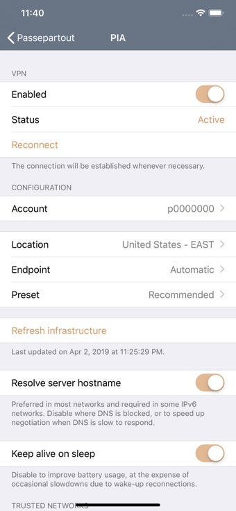 Image 2 for Passepartout - OpenVPN Cl…