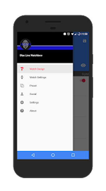 Image 1 for Thin Blue Line Watchface …