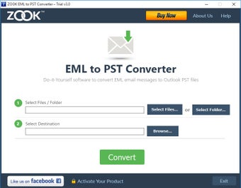 Imagen 1 para Zook EML to PST Converter