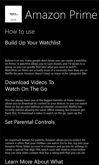 Image 0 for Amazon Prime Video - User…