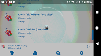 Image 1 for Poweramp Skin v3 disk whi…
