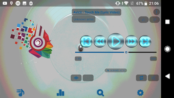 Image 1 for Poweramp Skin v3 disk whi…