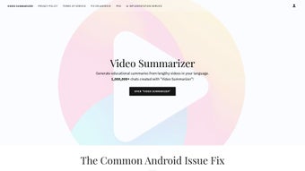 Image 0 for Video Summarizer AI