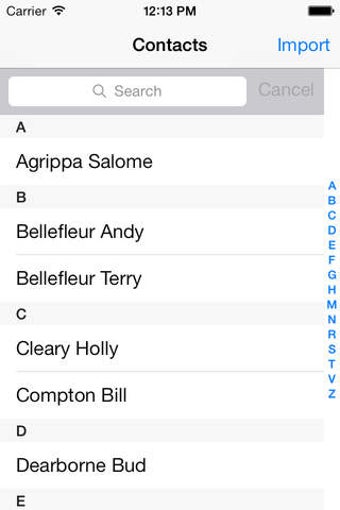 Image 0 for Contact List