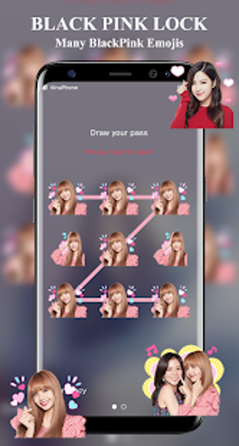 Imagen 1 para BlackPink Pattern Lock Sc…