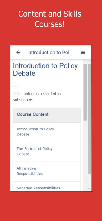 Image 1 for Policy Debate
