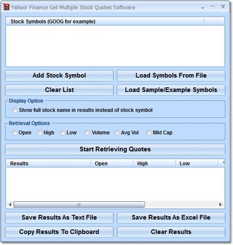 Image 0 for Yahoo! Finance Get Multip…