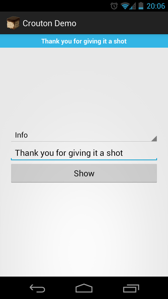Imagen 0 para Crouton Demo Application