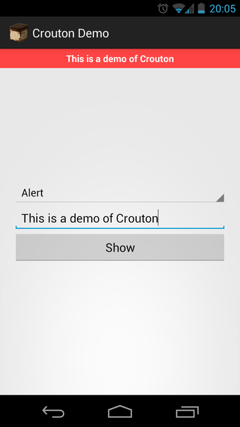 Image 0 for Crouton Demo Application
