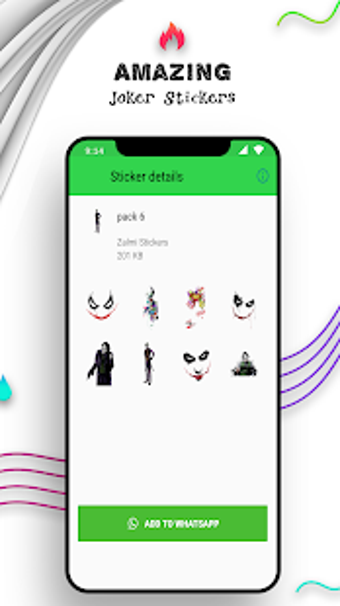 Image 2 for WAStickerApps - Joker Sti…