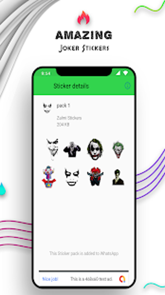 Imagen 1 para WAStickerApps - Joker Sti…