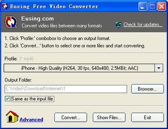 Image 0 for Eusing Free Video Convert…
