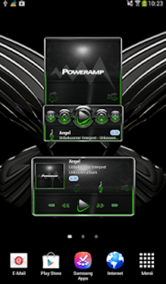 Imagen 2 para Poweramp widget Green Glo…