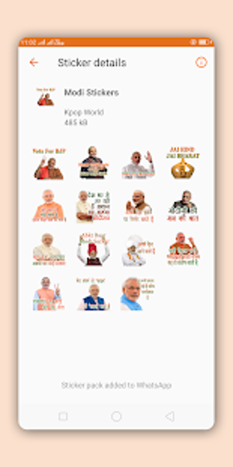 Image 1 for Modi Stickers for Whatsap…