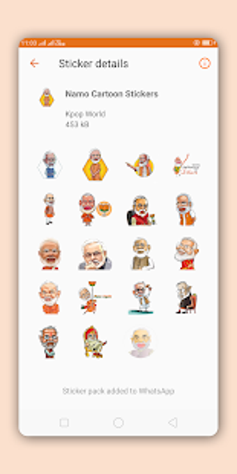 Image 0 for Modi Stickers for Whatsap…