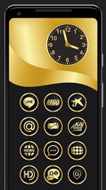 Image 2 for Gold & Black Icon Pack 90…